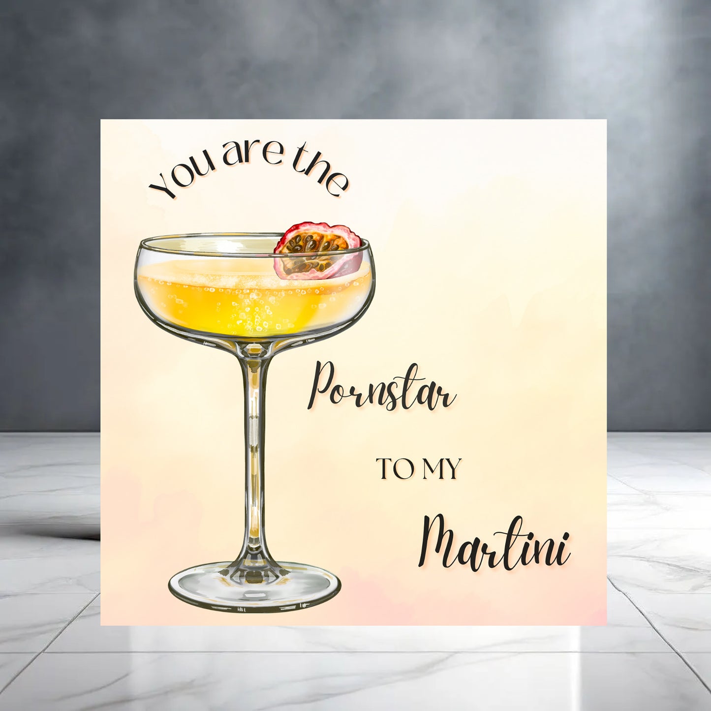 You are the Pornstar to my Spritz - Happy Birthday Cocktail Card | Anniversary Card