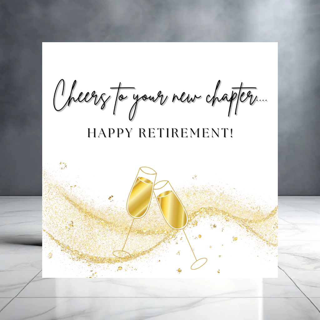 Cheers to Your New Chapter - Happy Retirement Card